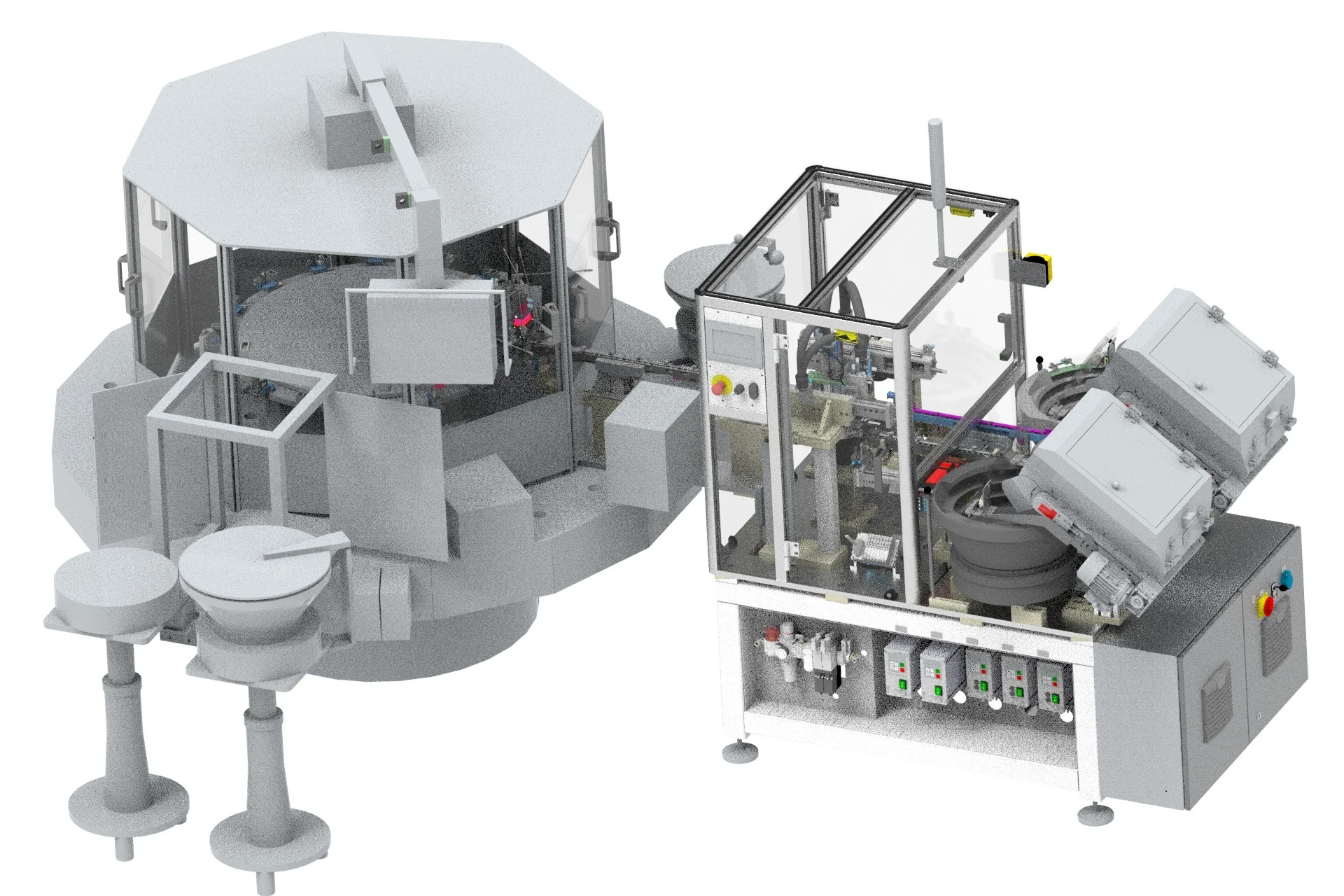 MQS connector automatic assembly and packaging machine