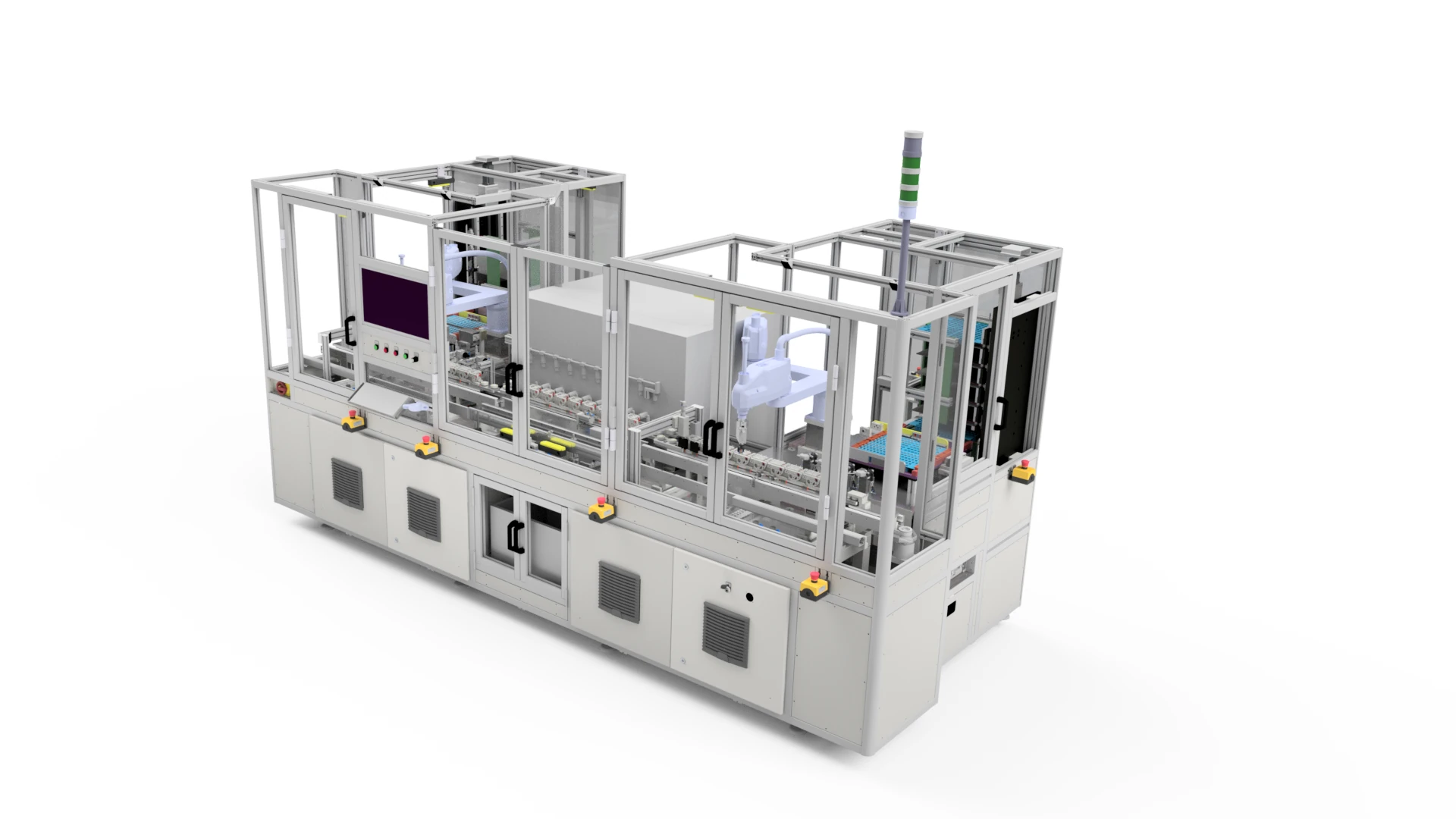 Marsilli winding machine loading and packaging automation